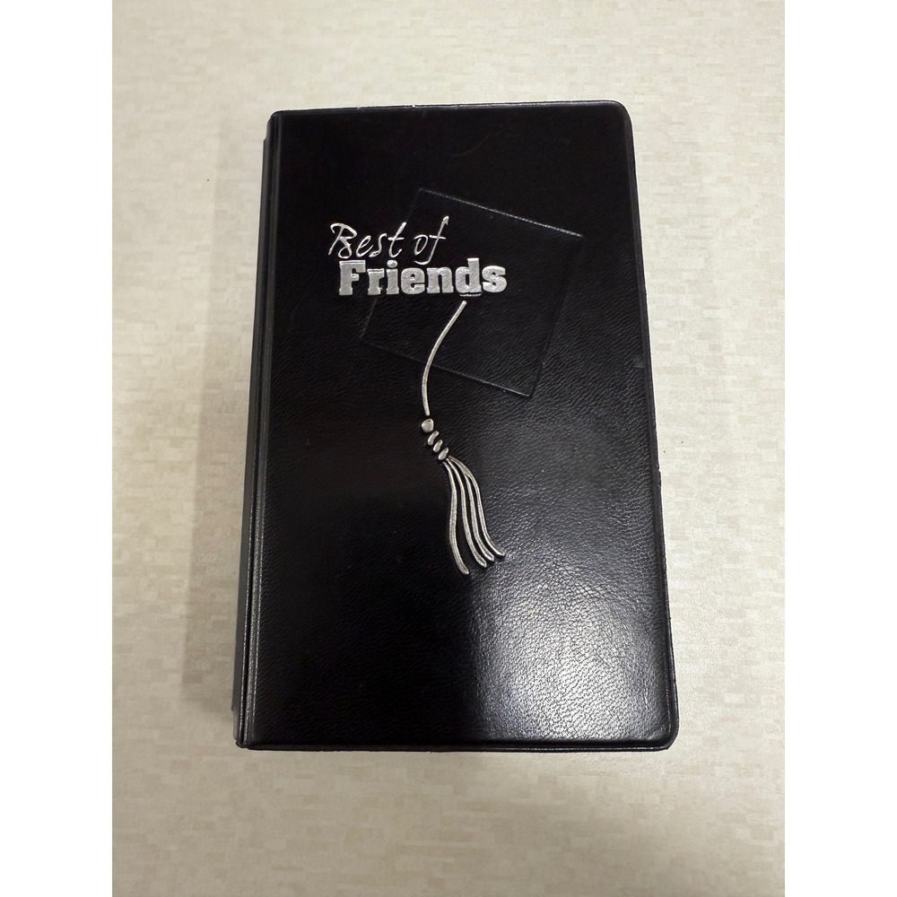 Jostens Best of Friends Graduation Address Book Photo Album Black Silver Tassel